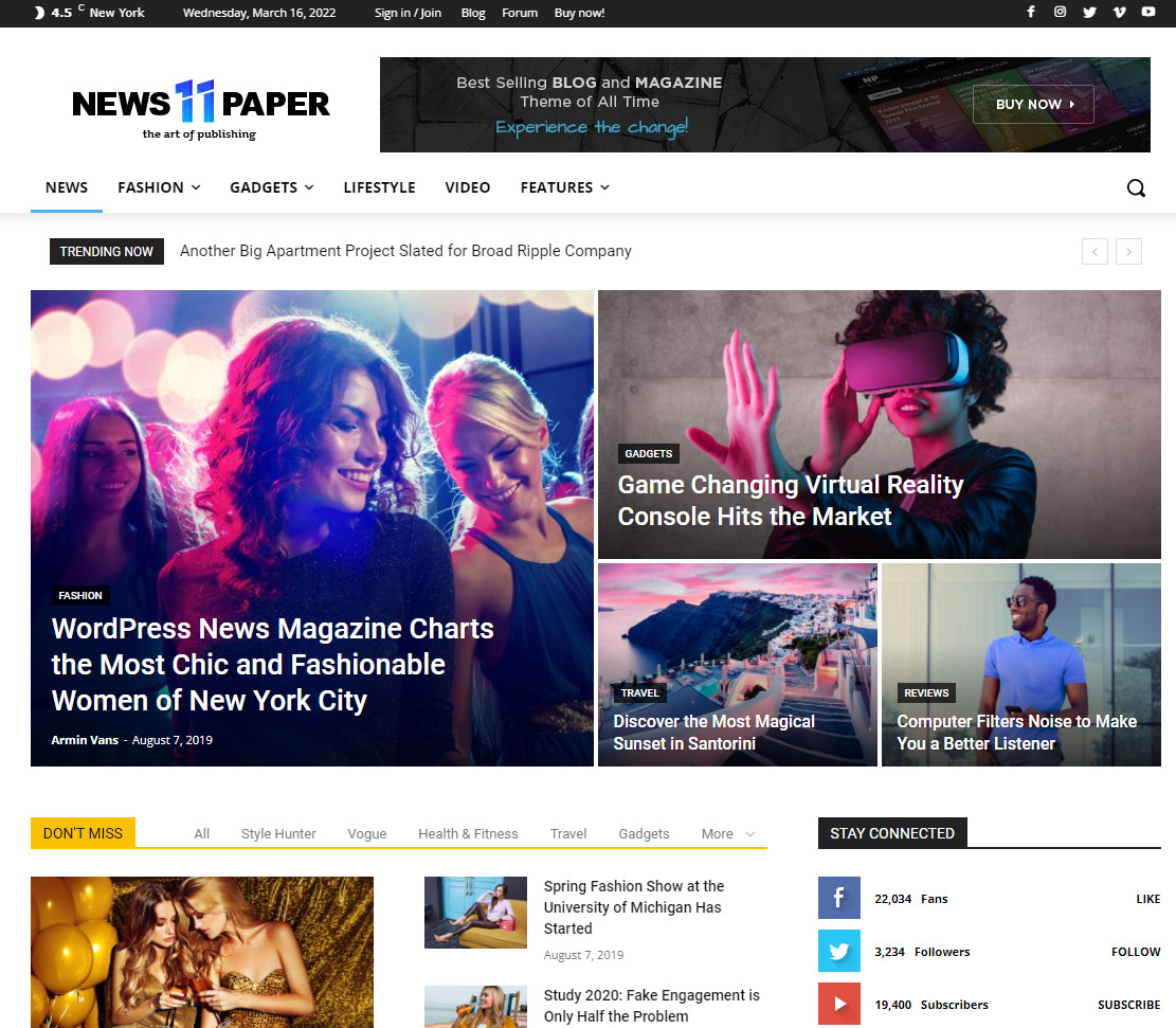 Newspapper Theme