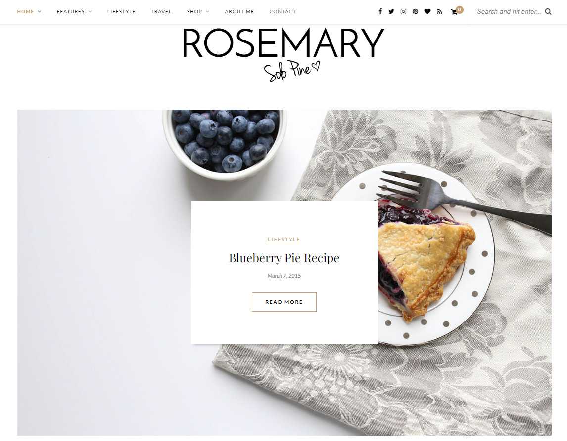 Rosemary Blog Theme